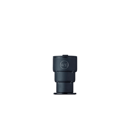 W10 Tasse de voyage pliante en acier inoxydable Portobello (400 ml) noir